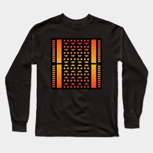 “Dimensional Happiness” - V.4 Orange - (Geometric Art) (Dimensions) - Doc Labs Long Sleeve T-Shirt